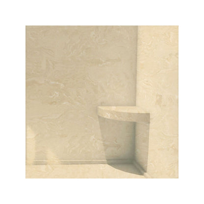 Siège de douche d'angle mural en surface solide Transolid Studio 14 po x 14 po - 14,5 x 14,25 x 3