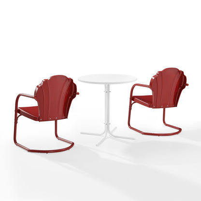 Ensemble bistro d'extérieur Crosley Tulip 3 pièces - 98 L x 29 P x 32,88 H