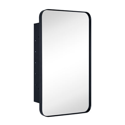 Armoire à pharmacie encastrée TEHOME WH avec miroir et étagères réglables