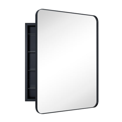 Armoire à pharmacie encastrée TEHOME WH avec miroir et étagères réglables