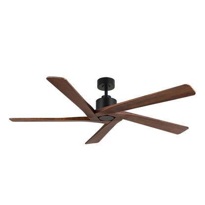 Ventilateur de plafond d'intérieur WINGBO 54 pouces avec moteur à courant continu sans éclairage - N/A
