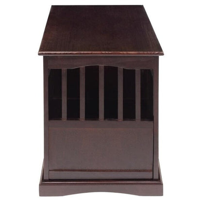 Table d'appoint en bois pour cage pour animaux de compagnie avec porte verrouillable