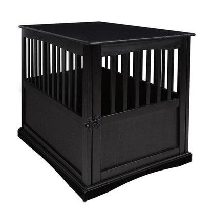 Table d'appoint en bois pour cage pour animaux de compagnie avec porte verrouillable