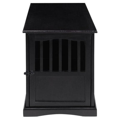 Table d'appoint en bois pour cage pour animaux de compagnie avec porte verrouillable