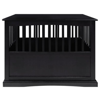 Table d'appoint en bois pour cage pour animaux de compagnie avec porte verrouillable