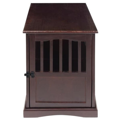 Table d'appoint en bois pour cage pour animaux de compagnie avec porte verrouillable