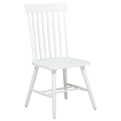 Ensemble de salle à manger rectangulaire Andrews 7 pièces en frêne clair et blanc