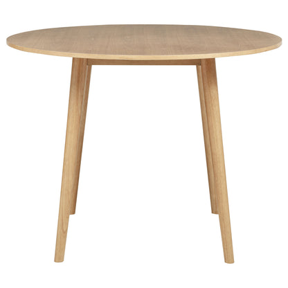 Table à manger ronde Andrews de 48 pouces, hauteur comptoir, frêne clair
