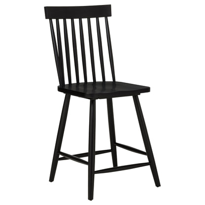Chaise de salle à manger hauteur comptoir Andrews Windsor noire