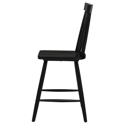 Chaise de salle à manger hauteur comptoir Andrews Windsor noire