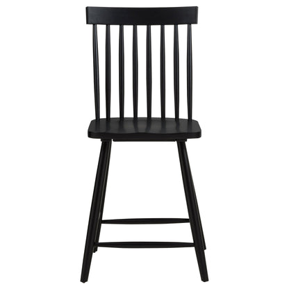 Chaise de salle à manger hauteur comptoir Andrews Windsor noire