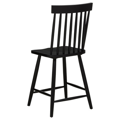 Chaise de salle à manger hauteur comptoir Andrews Windsor noire