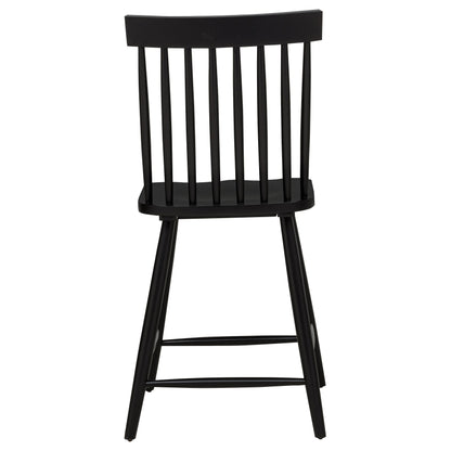 Chaise de salle à manger hauteur comptoir Andrews Windsor noire