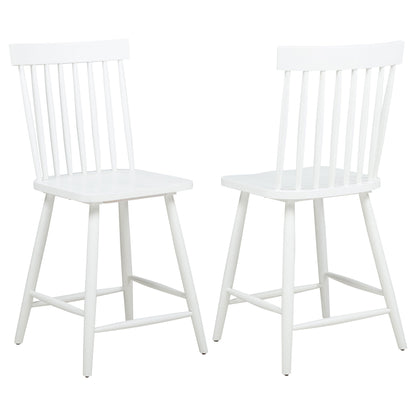 Chaise de salle à manger hauteur comptoir Andrews Windsor blanche