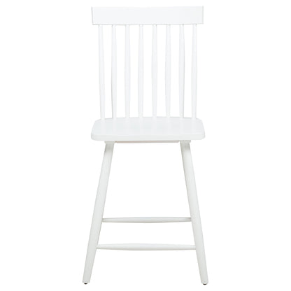 Chaise de salle à manger hauteur comptoir Andrews Windsor blanche