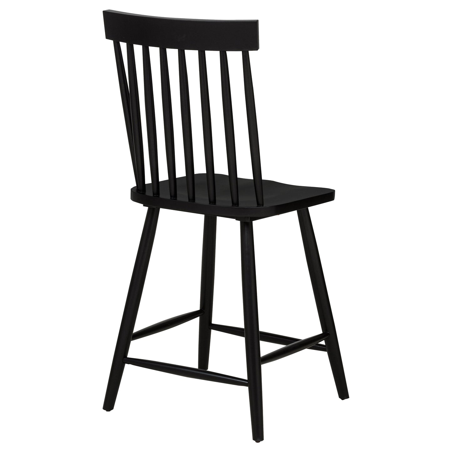 Chaise de salle à manger hauteur comptoir Andrews Windsor noire