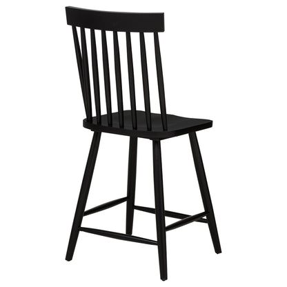 Chaise de salle à manger hauteur comptoir Andrews Windsor noire