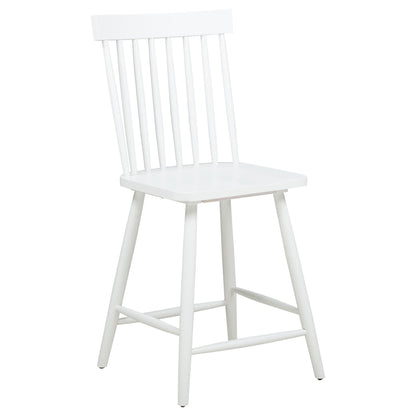 Chaise de salle à manger hauteur comptoir Andrews Windsor blanche