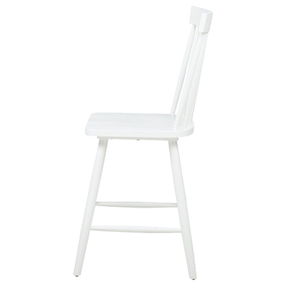 Chaise de salle à manger hauteur comptoir Andrews Windsor blanche