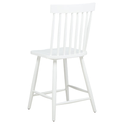 Chaise de salle à manger hauteur comptoir Andrews Windsor blanche