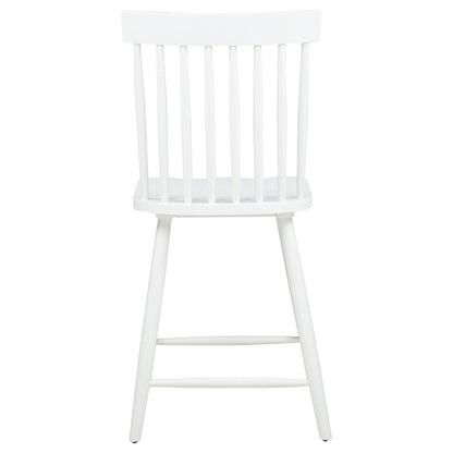 Chaise de salle à manger hauteur comptoir Andrews Windsor blanche