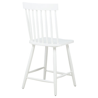 Chaise de salle à manger hauteur comptoir Andrews Windsor blanche