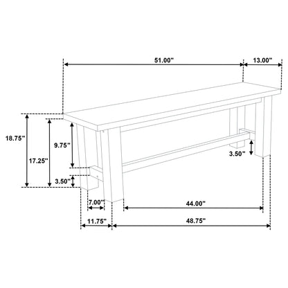 Ensemble de salle à manger avec table extensible Cardova 6 pièces en chêne vigne