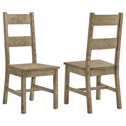 Chaises de salle à manger en bois massif Cardova, chêne vigne (lot de 2)