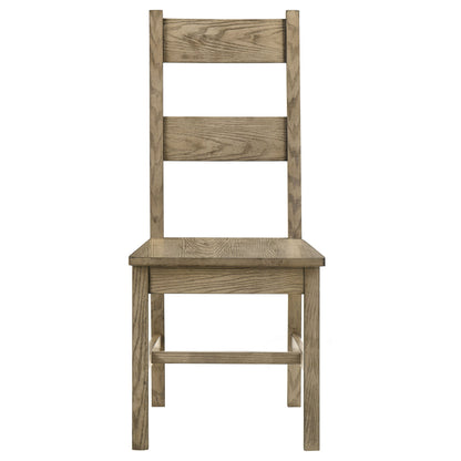 Chaises de salle à manger en bois massif Cardova, chêne vigne (lot de 2)