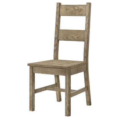 Chaises de salle à manger en bois massif Cardova, chêne vigne (lot de 2)