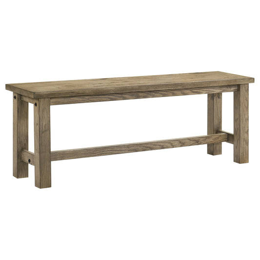 Banc de salle à manger en bois massif Cardova 51 pouces, chêne vigne