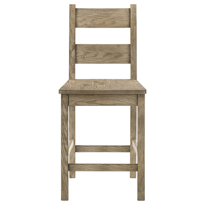 Chaise de salle à manger hauteur comptoir Cardova en chêne vigne (lot de 2)