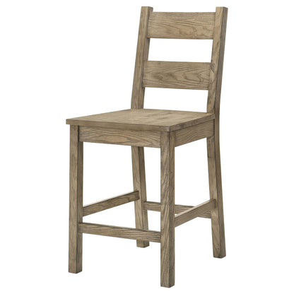 Chaise de salle à manger hauteur comptoir Cardova en chêne vigne (lot de 2)