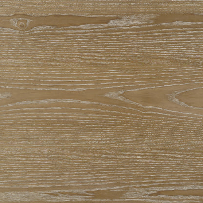 Table à manger ronde Adina en bois brun clair vieilli de 53 pouces