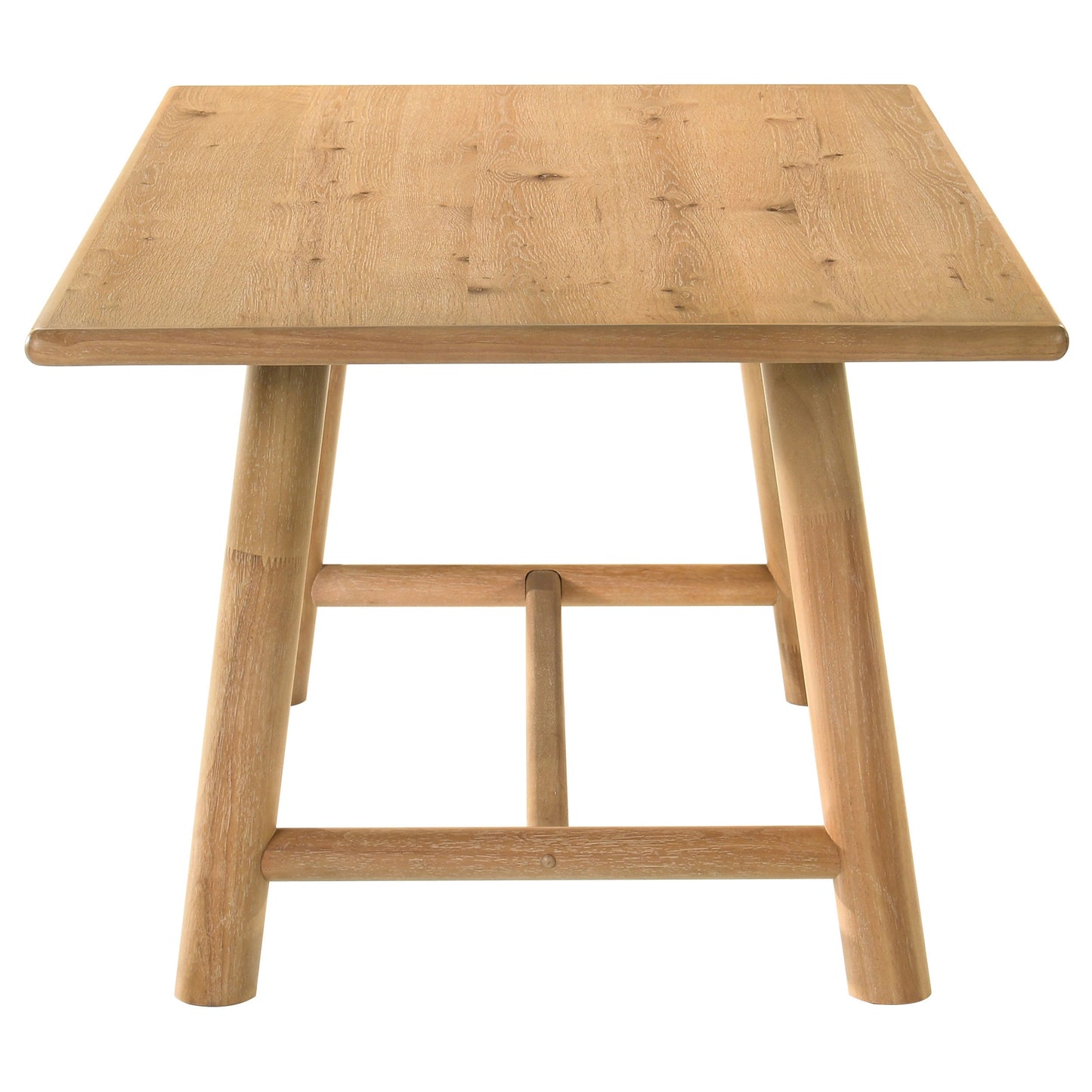 Ensemble de table à manger rectangulaire Duncan 7 pièces en bois de chêne lavé