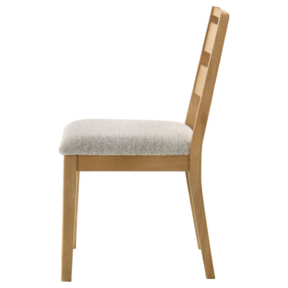 Chaise de salle à manger Duncan à dossier échelle en chêne délavé (lot de 2)