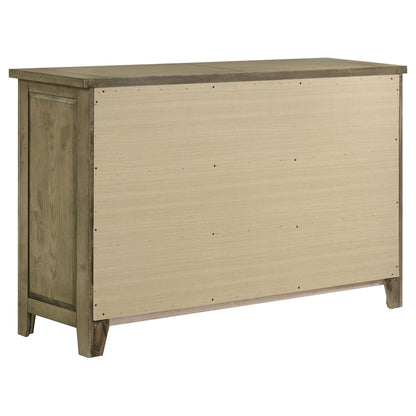 Ensemble de chambre à coucher Hazlewood 4 pièces avec lit king size oriental en chêne de vigne