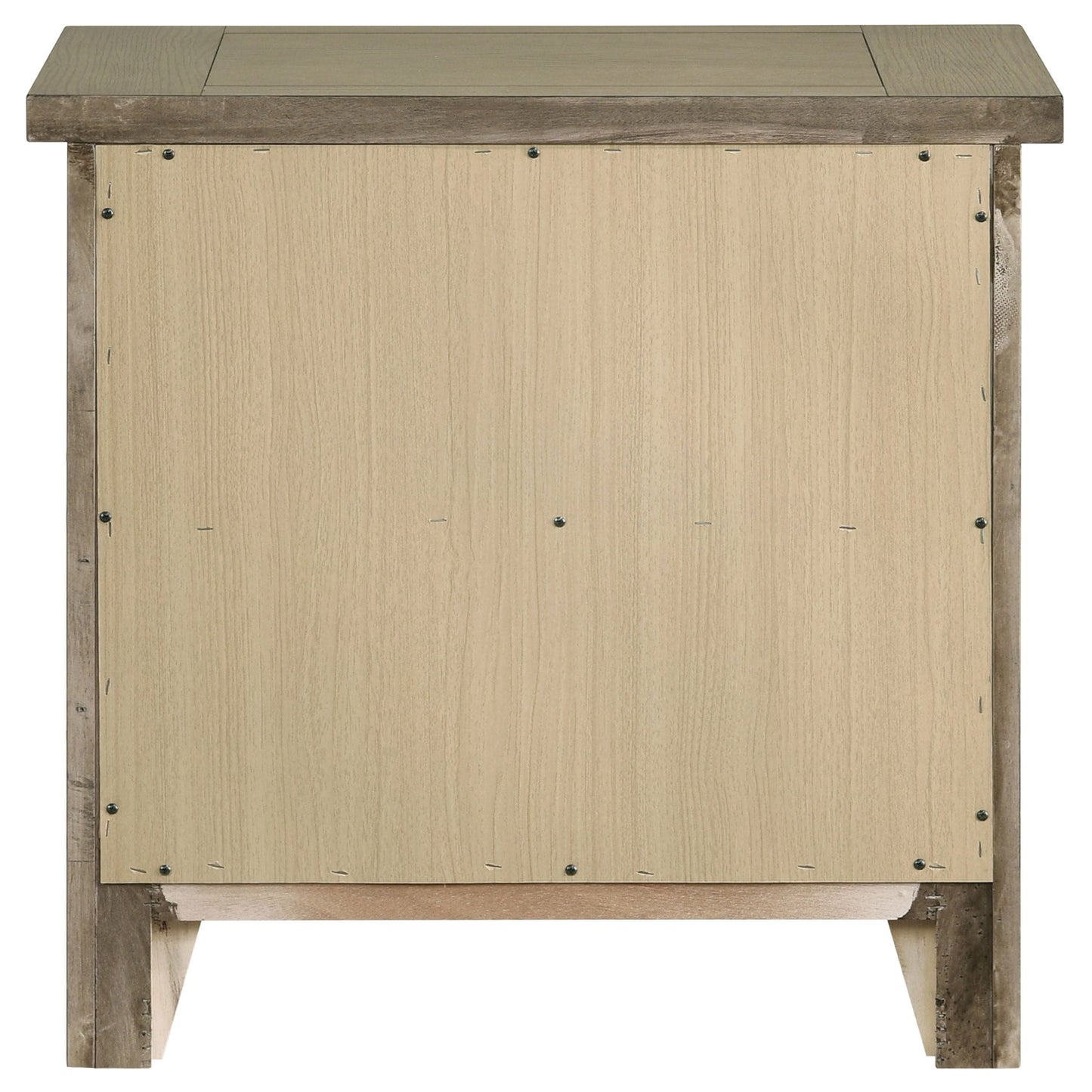 Table de chevet à 2 tiroirs Hazlewood en chêne de vigne