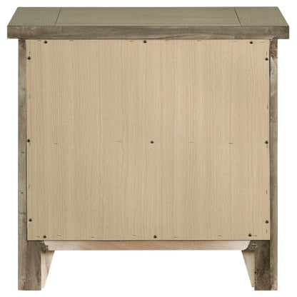 Table de chevet à 2 tiroirs Hazlewood en chêne de vigne