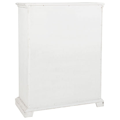 Ensemble de chambre à coucher McKinney 5 pièces California King blanc vintage