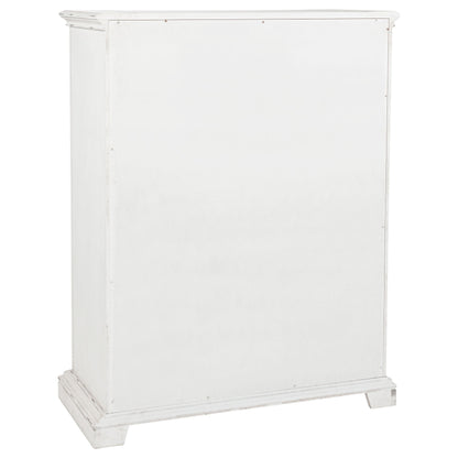 Ensemble de chambre à coucher McKinney 5 pièces avec lit Queen Size, blanc vintage