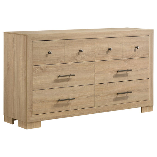 Commode de chambre à 6 tiroirs Arielle en chêne clair