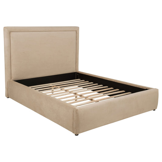 Lit plateforme rembourré Lawson de 55 pouces, style king-size oriental