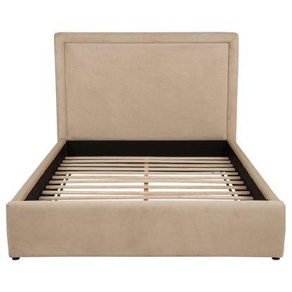 Lit plateforme rembourré Lawson de 55 pouces, style king-size oriental