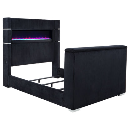 Lit TV à oreilles Tisdall Queen Flame Visualizer noir