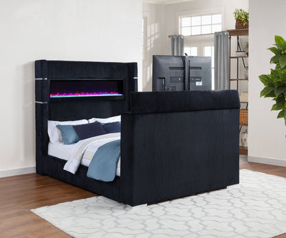 Lit TV à oreilles Tisdall Queen Flame Visualizer noir