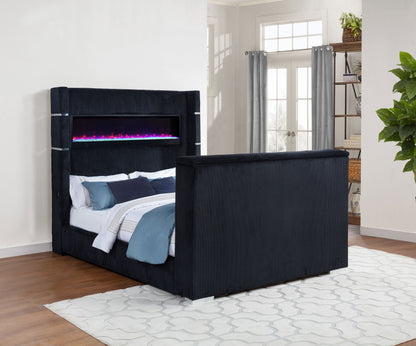 Lit TV à oreilles Tisdall Queen Flame Visualizer noir