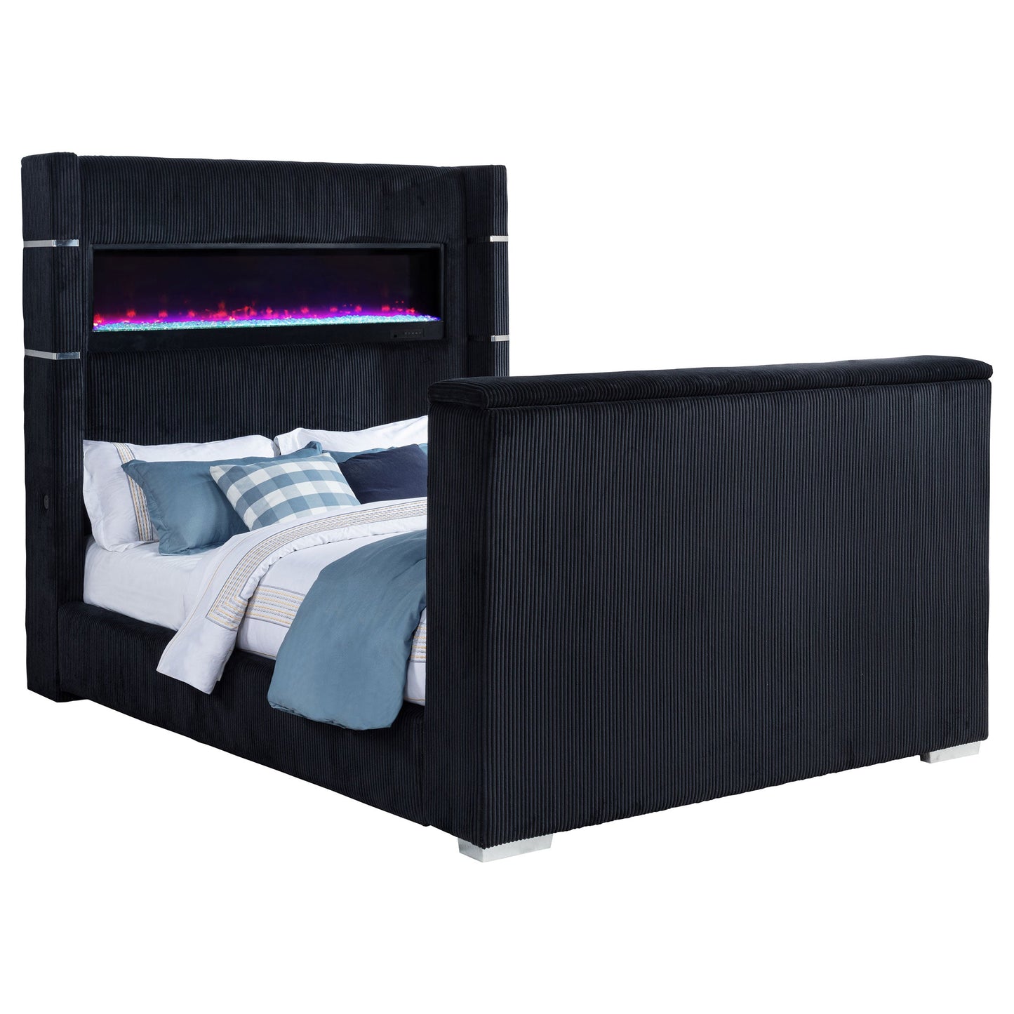 Lit TV à oreilles Tisdall Queen Flame Visualizer noir