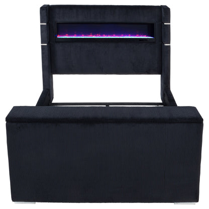 Lit TV à oreilles Tisdall Queen Flame Visualizer noir
