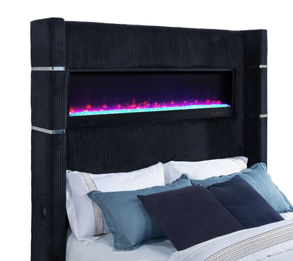 Lit TV à oreilles Tisdall Queen Flame Visualizer noir